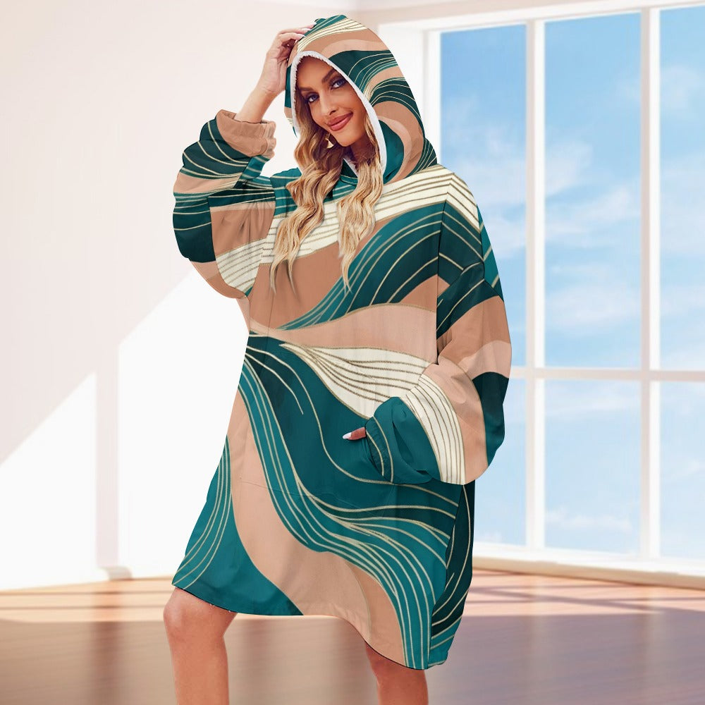 Women's Adult Hooded Blanket Shirt