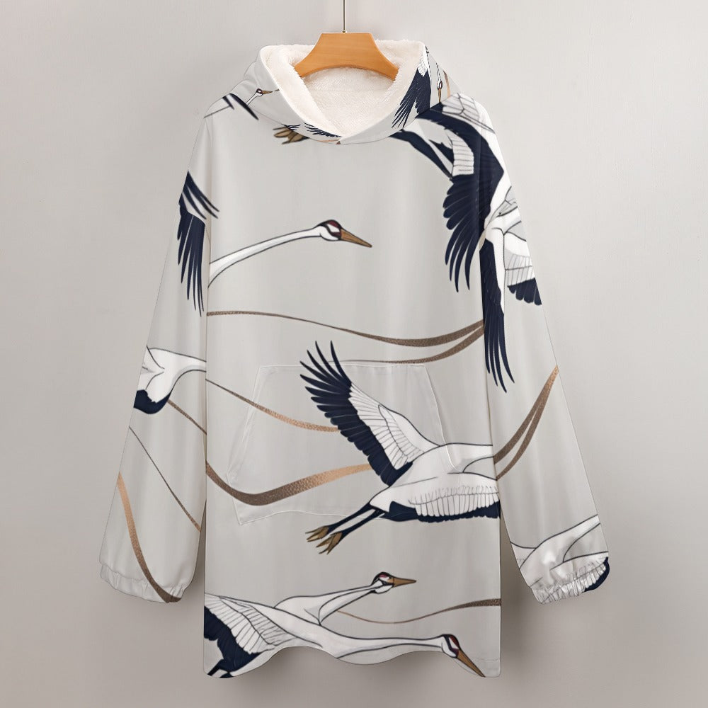 Women's Adult Hooded Blanket Shirt