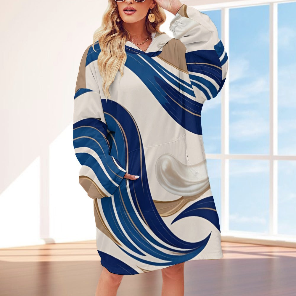Women's Adult Hooded Blanket Shirt
