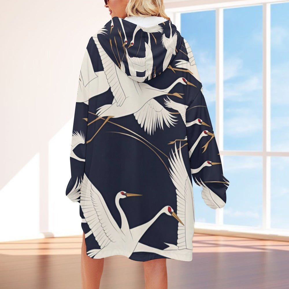 Women's Adult Hooded Blanket Shirt