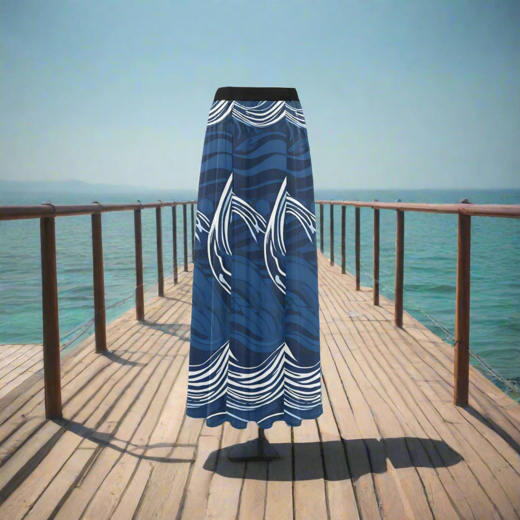 Women's High Slit Long Beach Dress (S40)