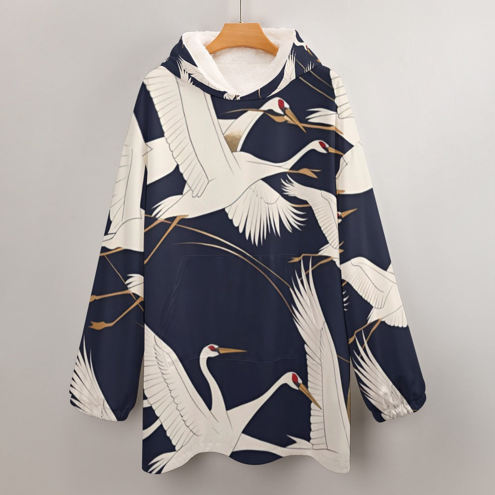 Women's Adult Hooded Blanket Shirt