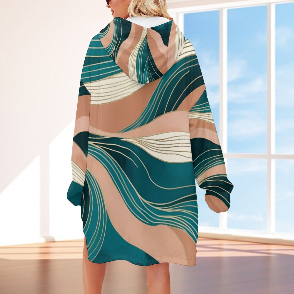 Women's Adult Hooded Blanket Shirt
