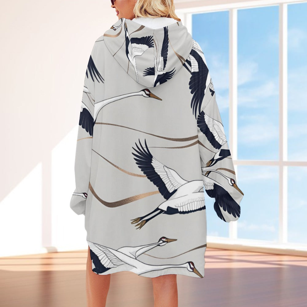 Women's Adult Hooded Blanket Shirt