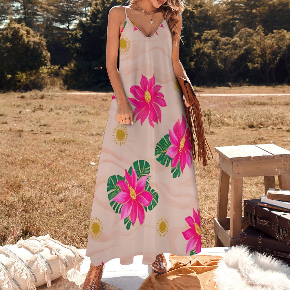 Sling Ankle Long Dress