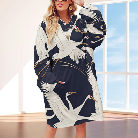 Women's Adult Hooded Blanket Shirt