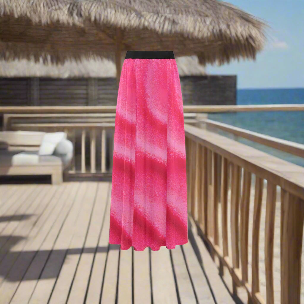 Women's High Slit Long Beach Dress (S40)