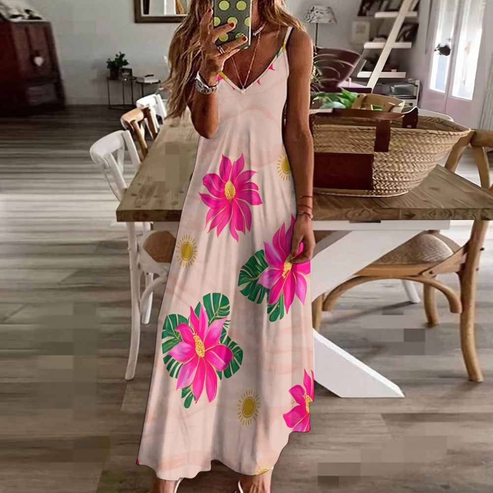 Sling Ankle Long Dress