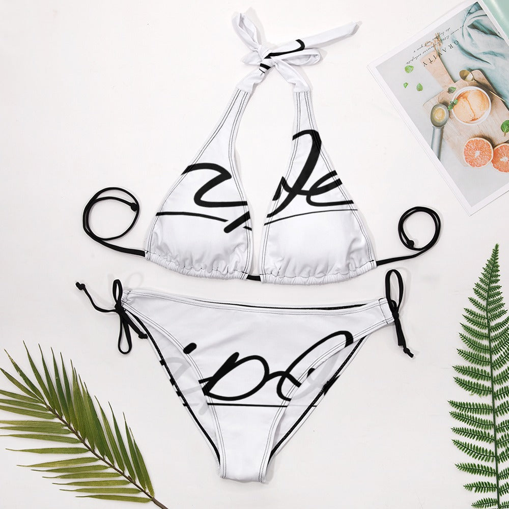 Ladies Sexy V-Neck Bikini Swimsuit